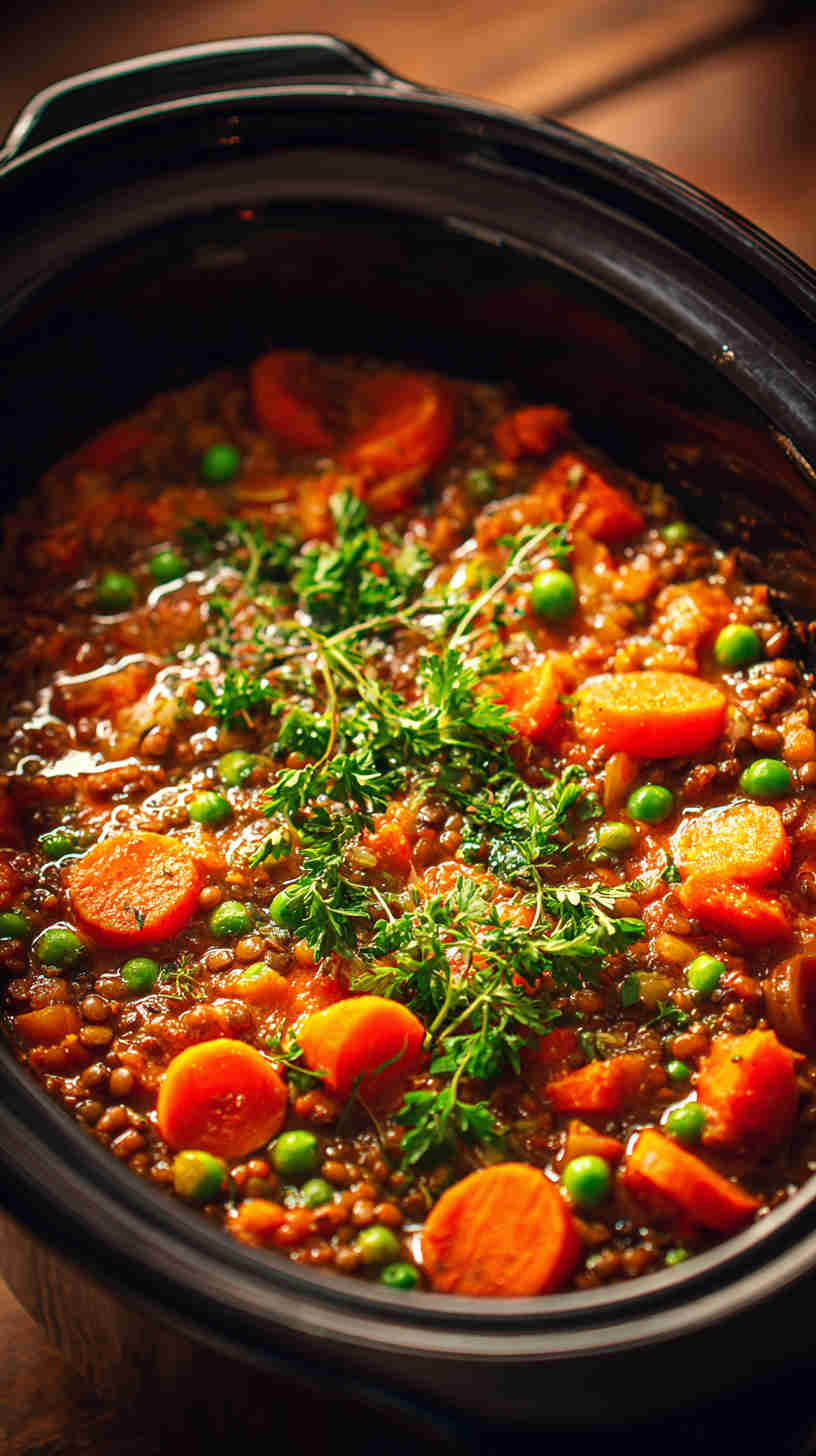 Crockpot Cauliflower Potato Curry Stew