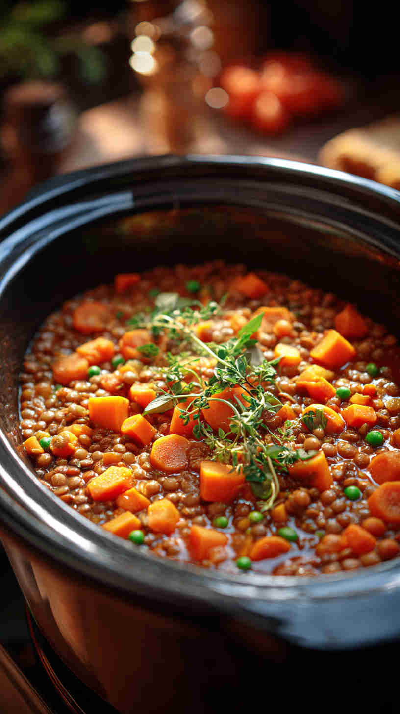Crockpot Cauliflower Potato Curry Stew