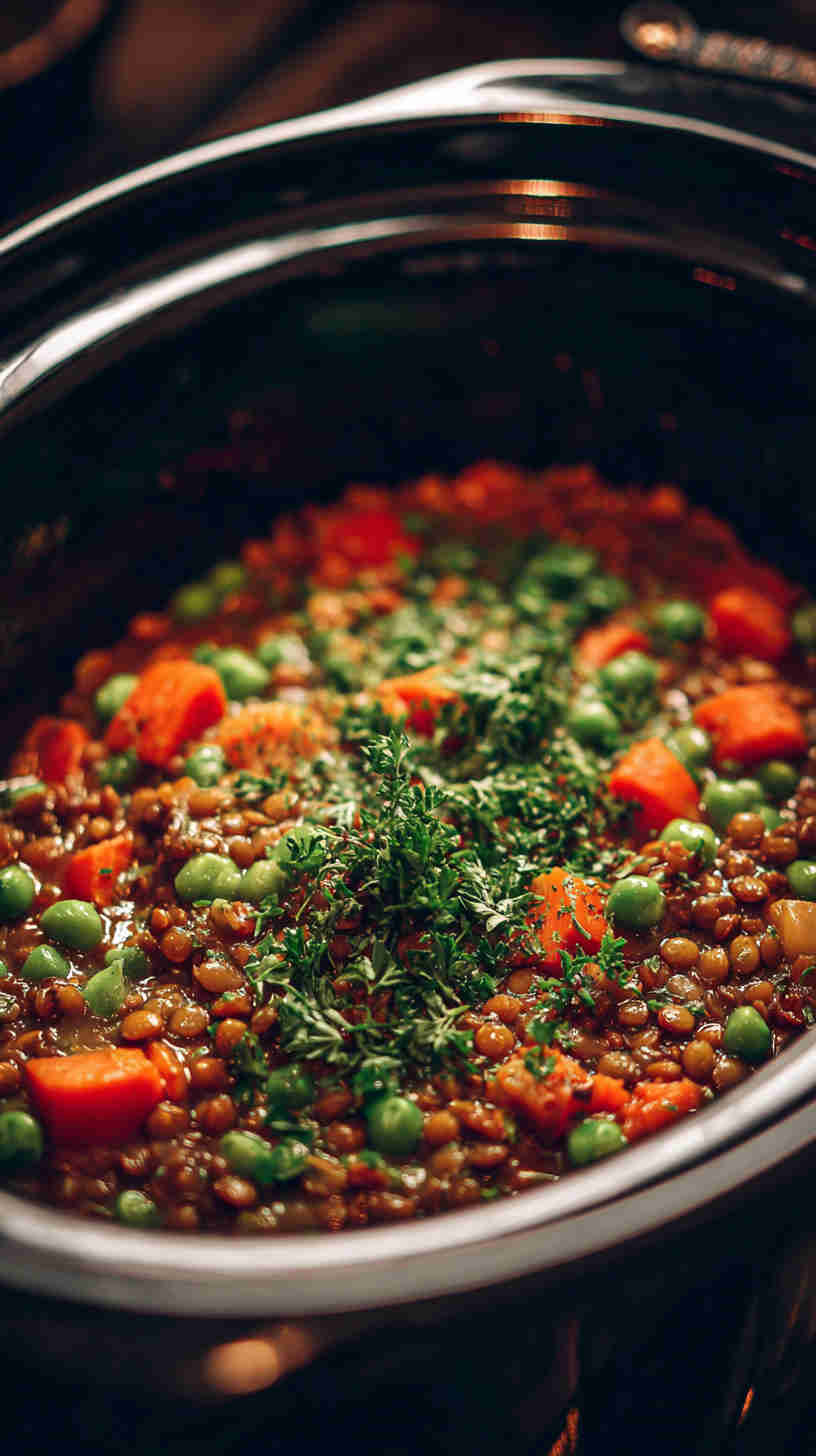 Crockpot Cauliflower Potato Curry Stew