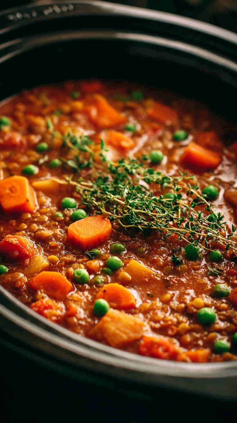 Crockpot Cauliflower Potato Curry Stew