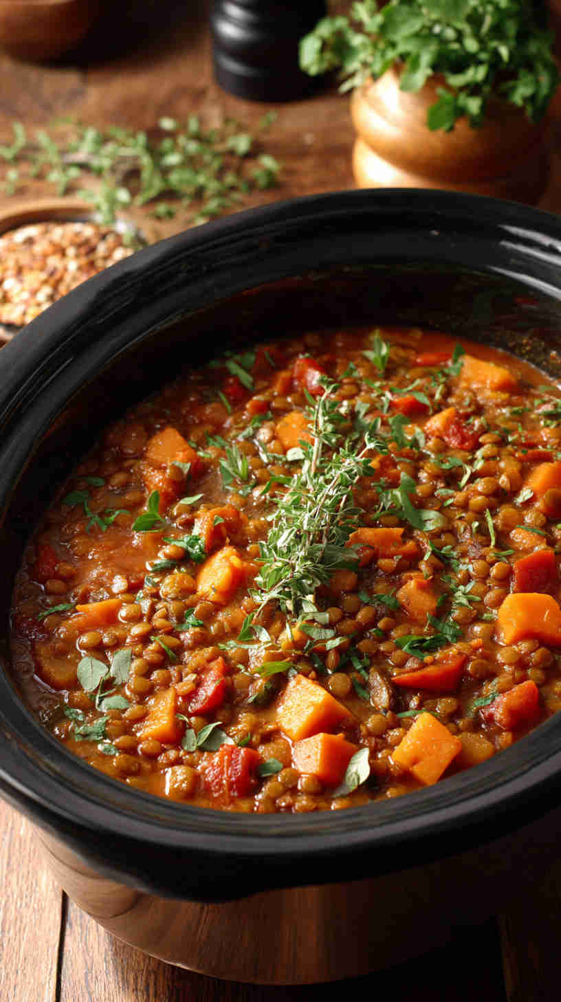 Crockpot Cauliflower Potato Curry Stew