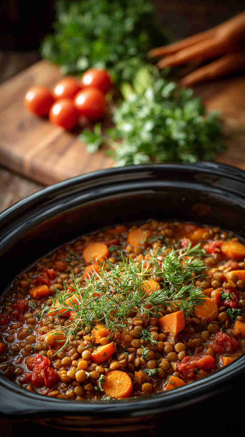 Crockpot Cauliflower Potato Curry Stew