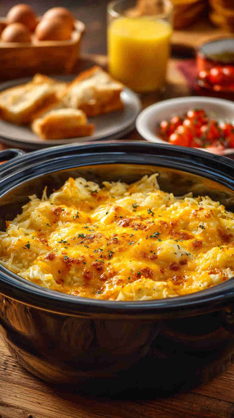 Crockpot Cheesy Hashbrown Casserole