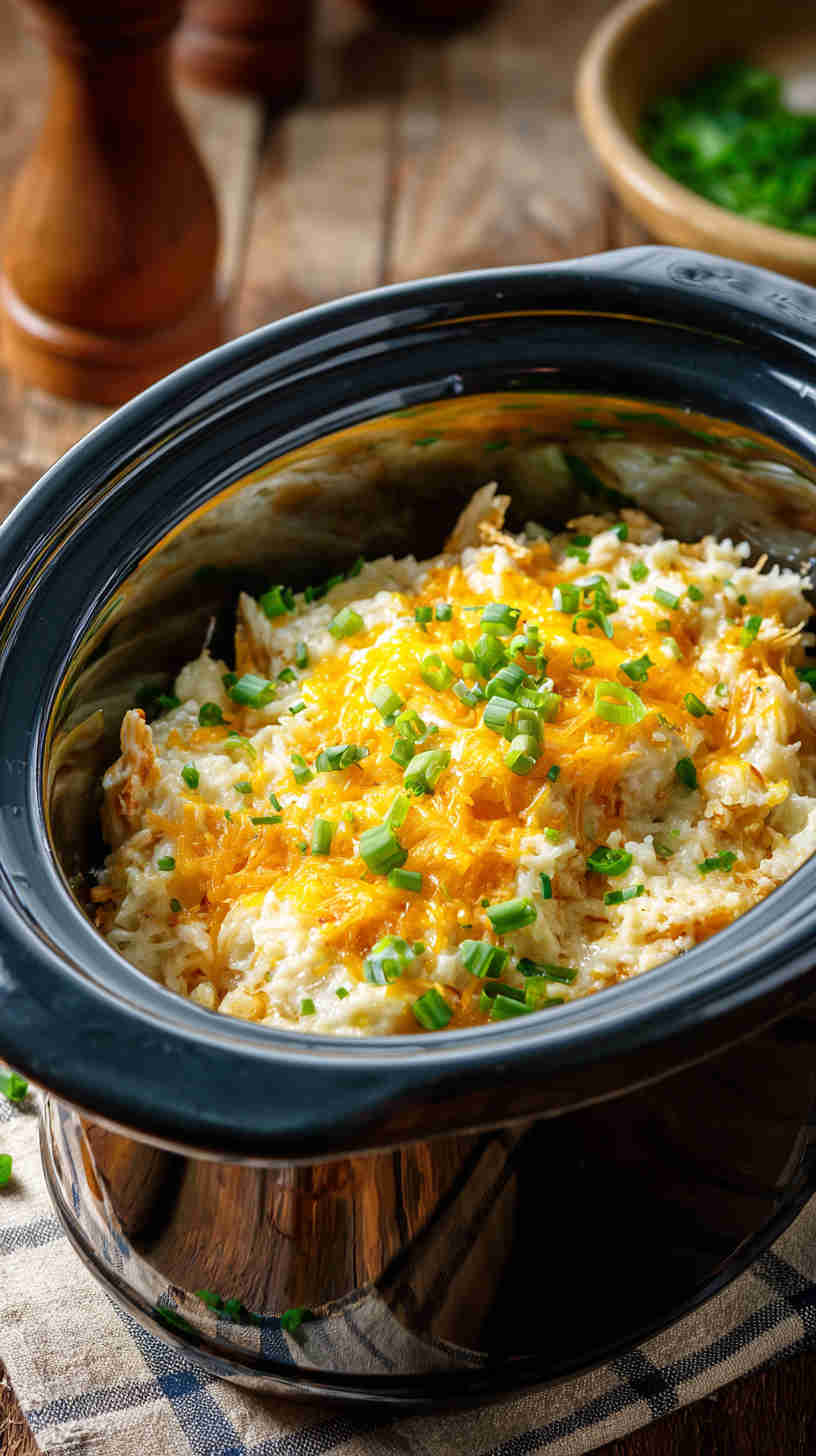 Crockpot Cheesy Hashbrown Casserole