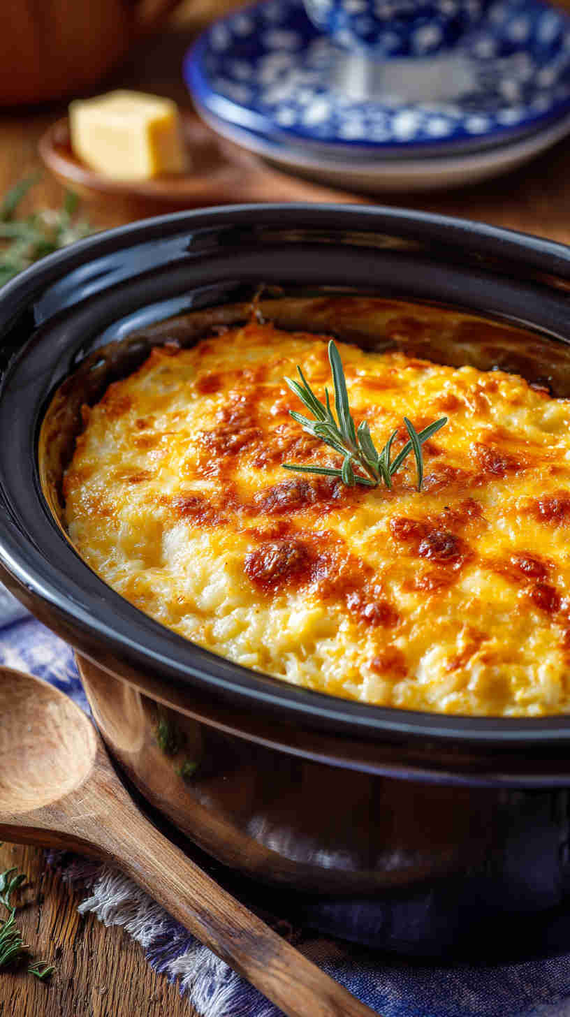 Crockpot Cheesy Hashbrown Casserole