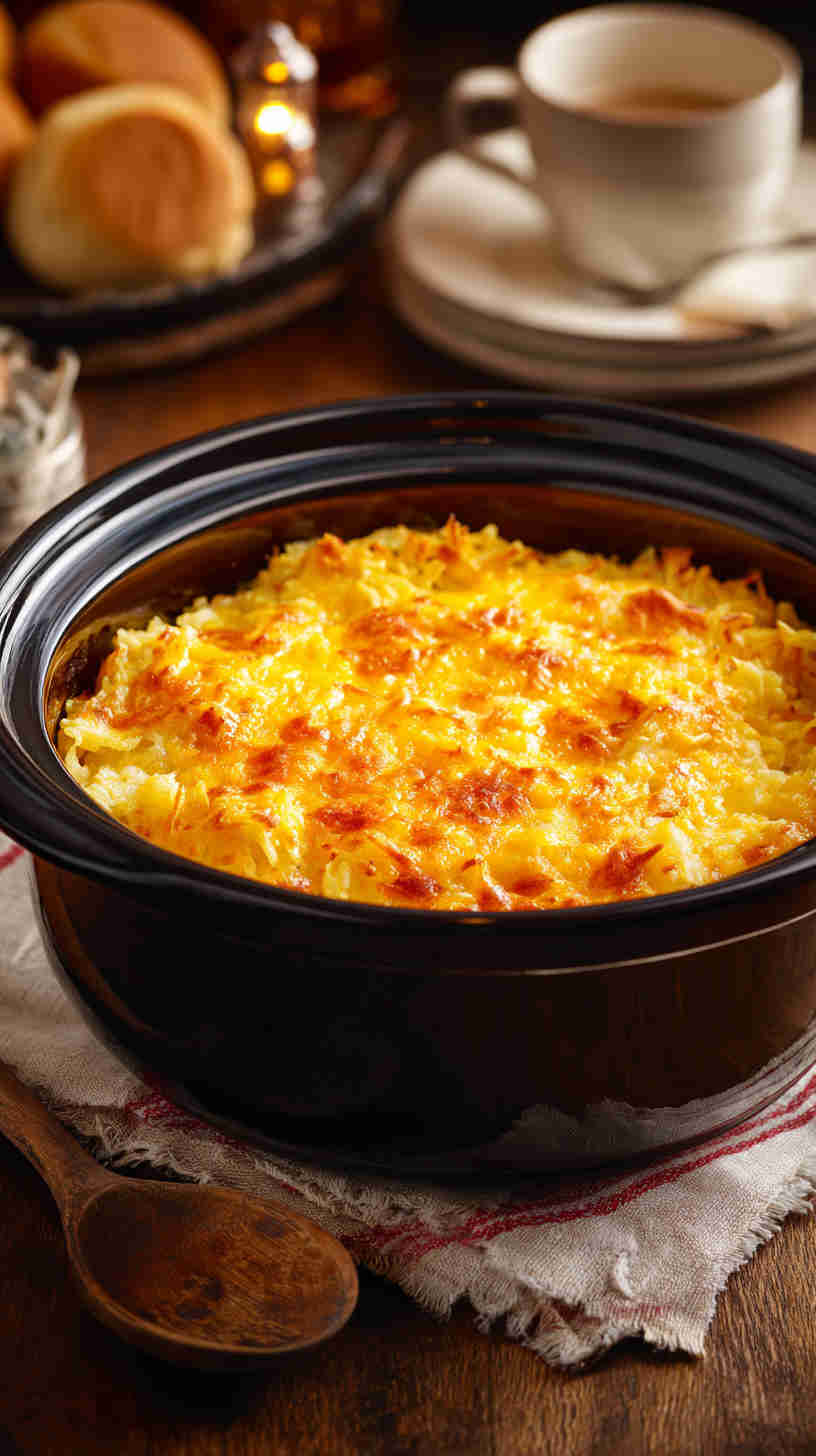 Crockpot Cheesy Hashbrown Casserole