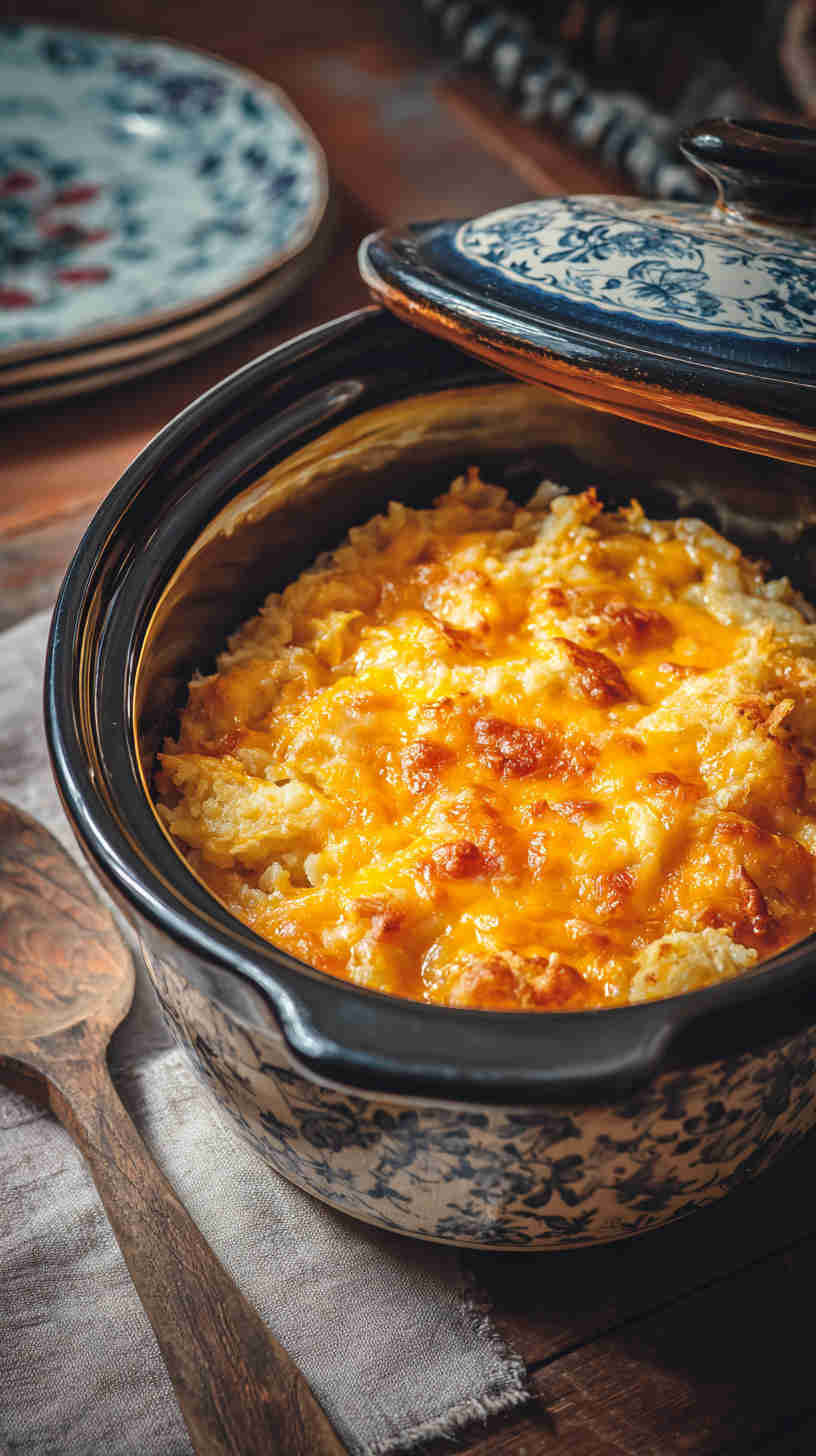 Crockpot Cheesy Hashbrown Casserole