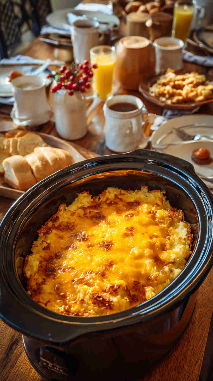 Crockpot Cheesy Hashbrown Casserole