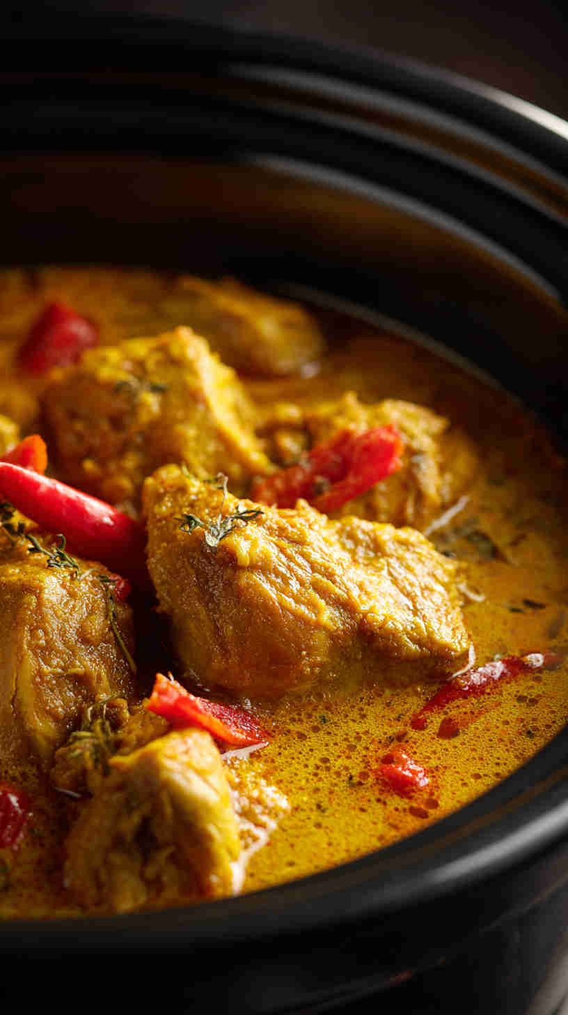 Crockpot Chicken Curry with Coconut Milk