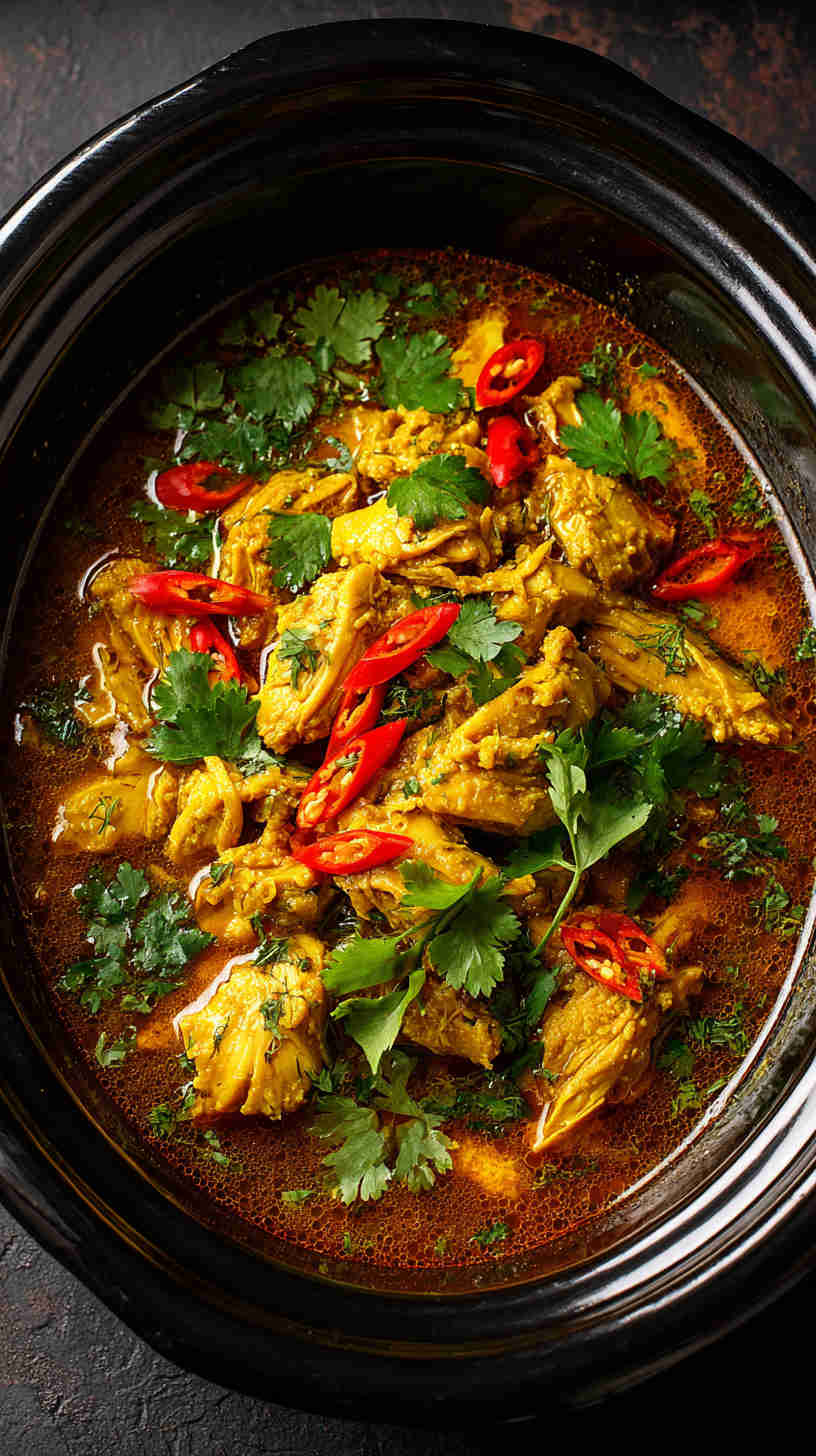 Crockpot Chicken Curry with Coconut Milk