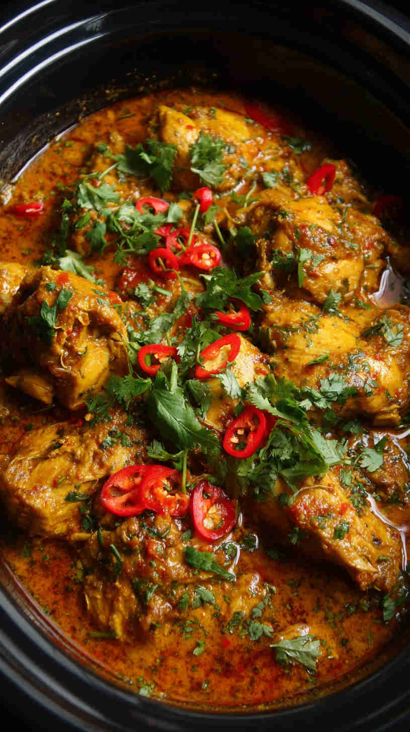 Crockpot Chicken Curry with Coconut Milk