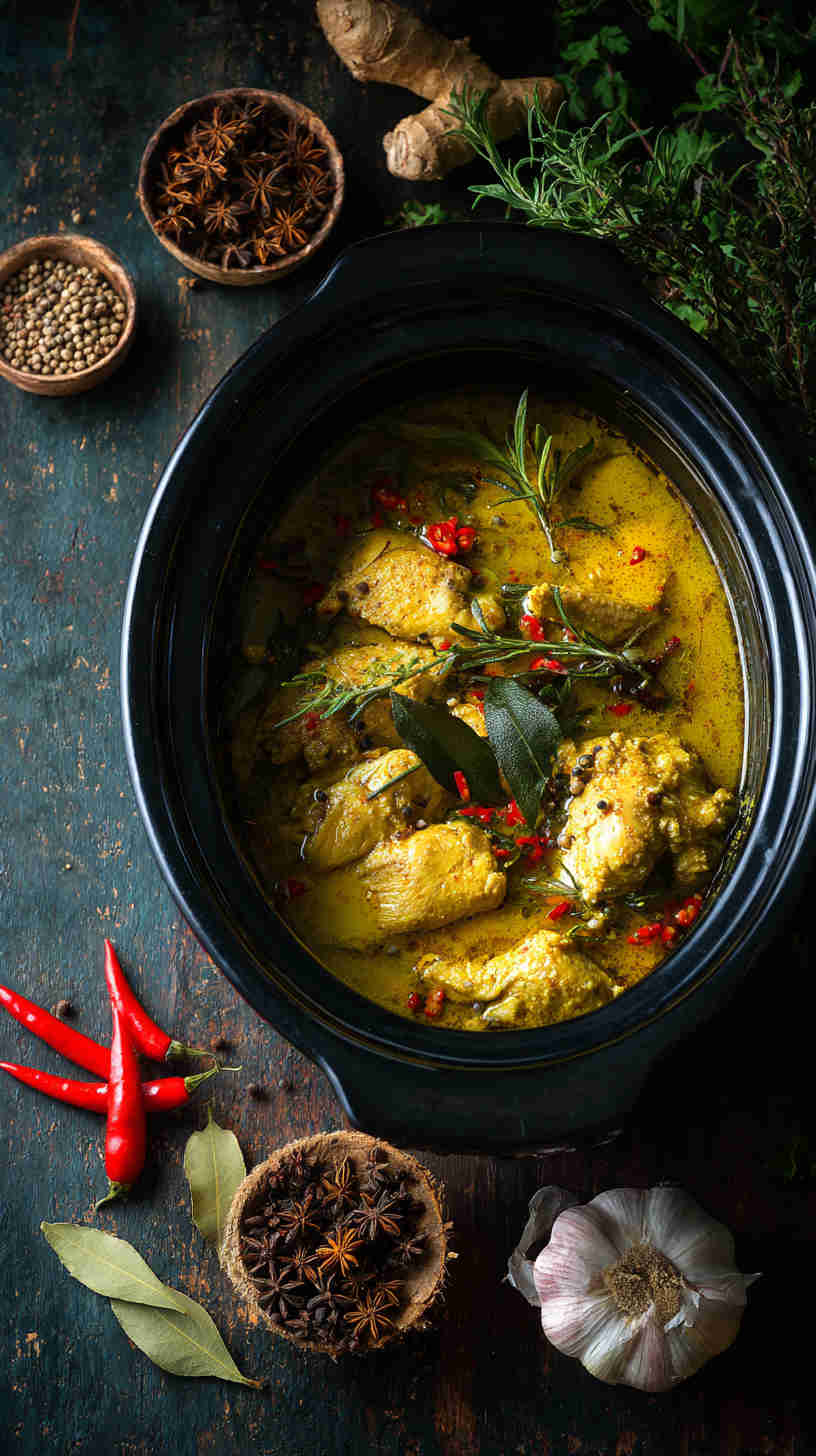 Crockpot Chicken Curry with Coconut Milk