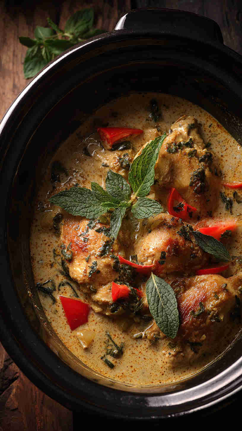 Crockpot Chicken Curry with Coconut Milk