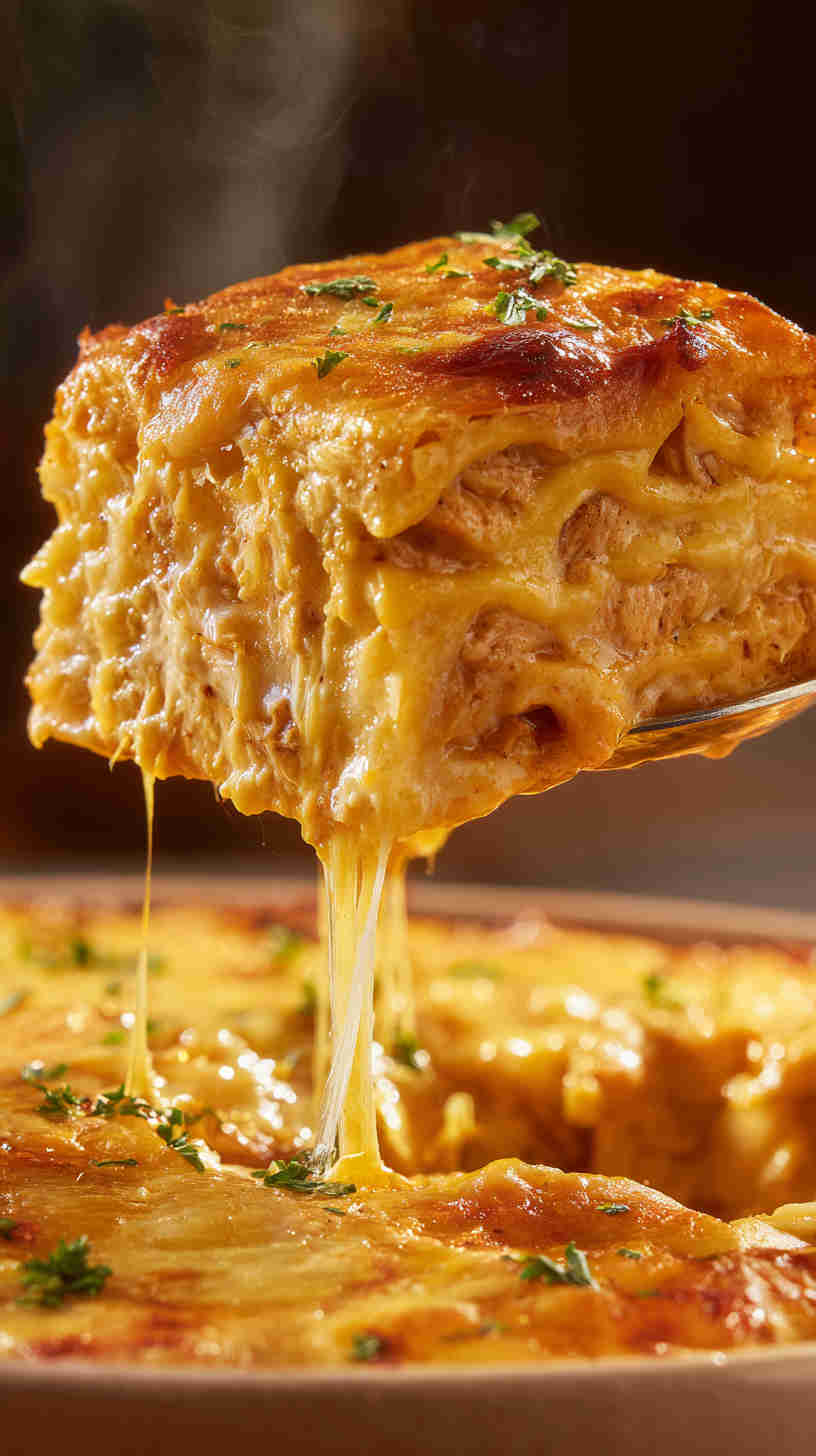 Crockpot Chicken Enchilada Casserole
