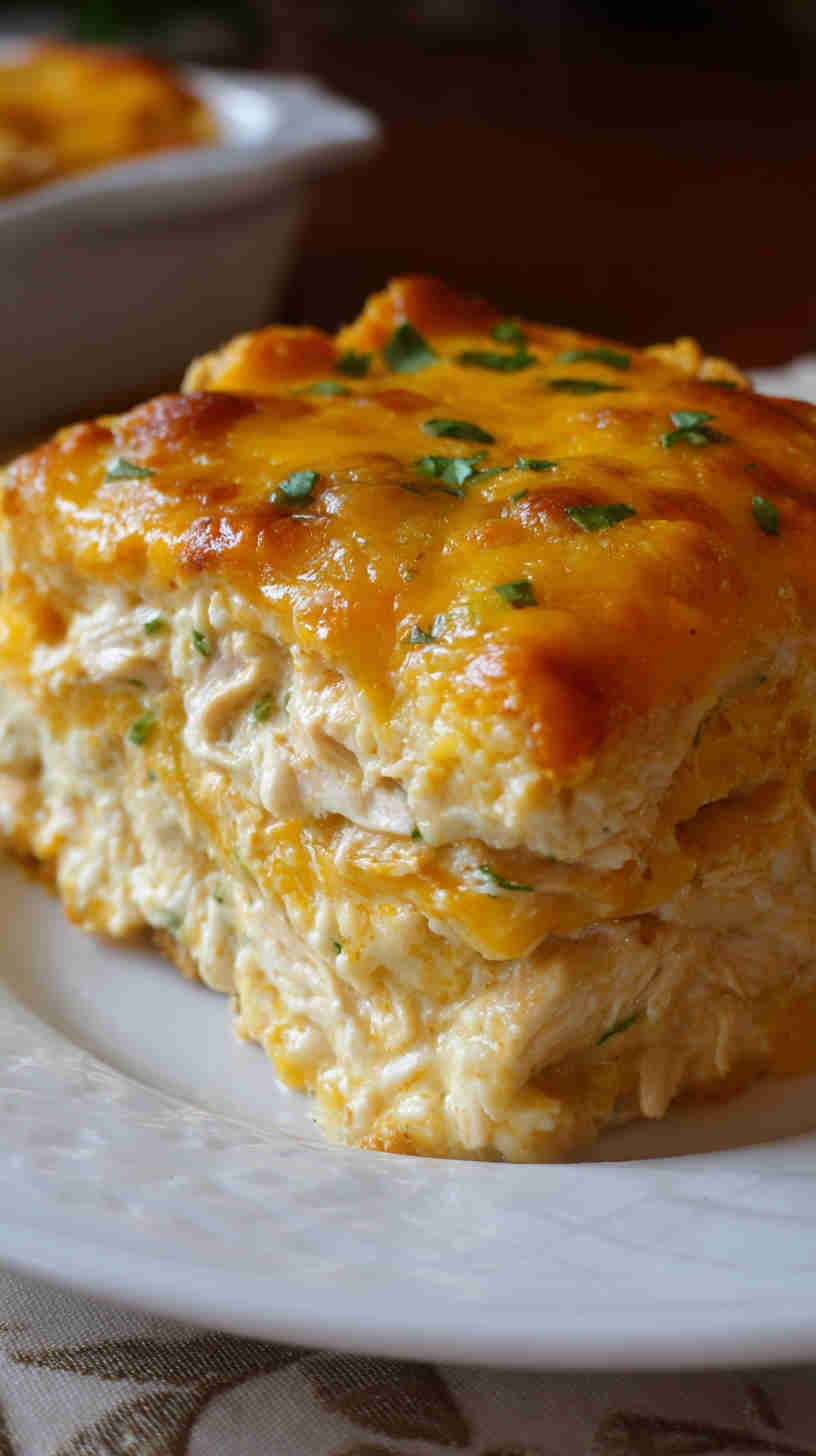 Crockpot Chicken Enchilada Casserole