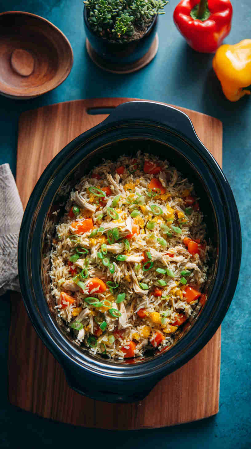 Crockpot Chicken Fried Rice