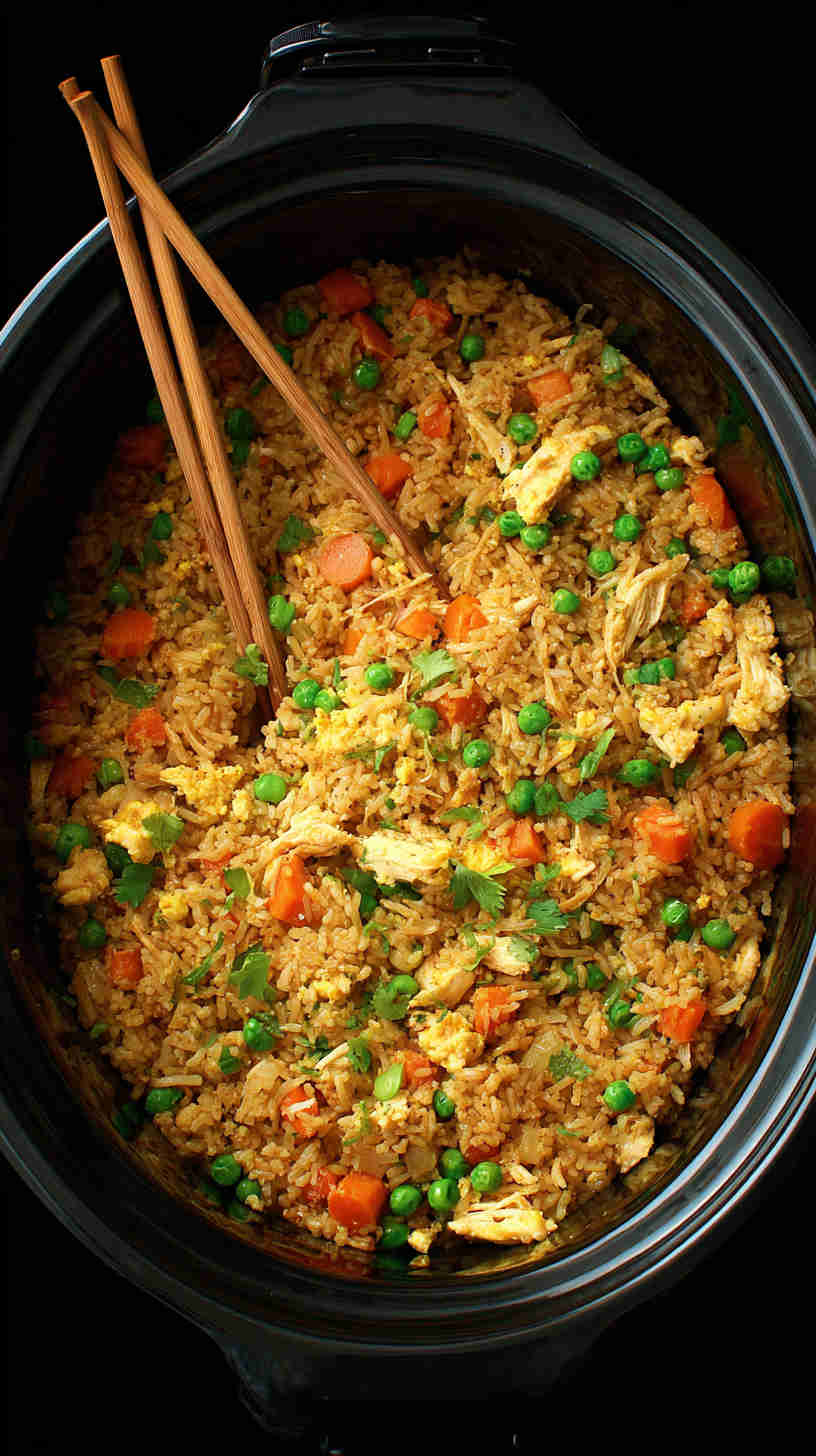 Crockpot Chicken Fried Rice
