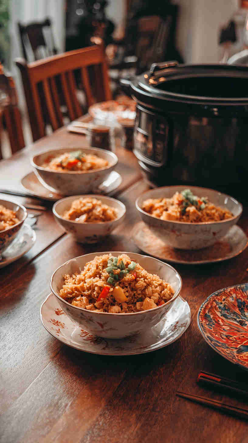Crockpot Chicken Fried Rice