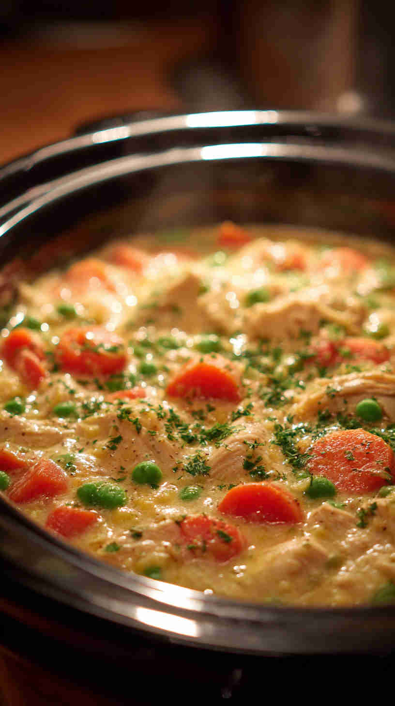 Crockpot Chicken Pot Pie Filling