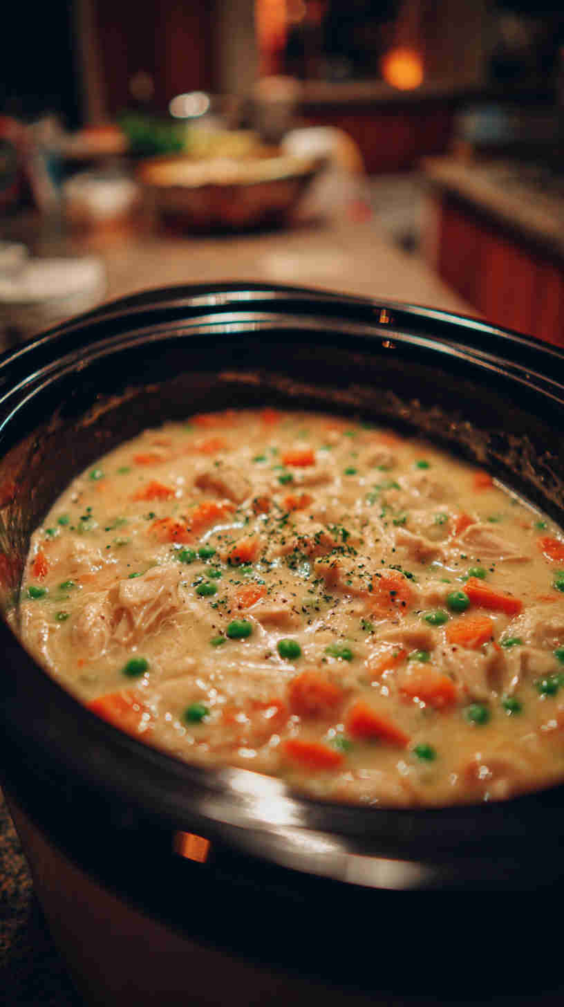 Crockpot Chicken Pot Pie Filling