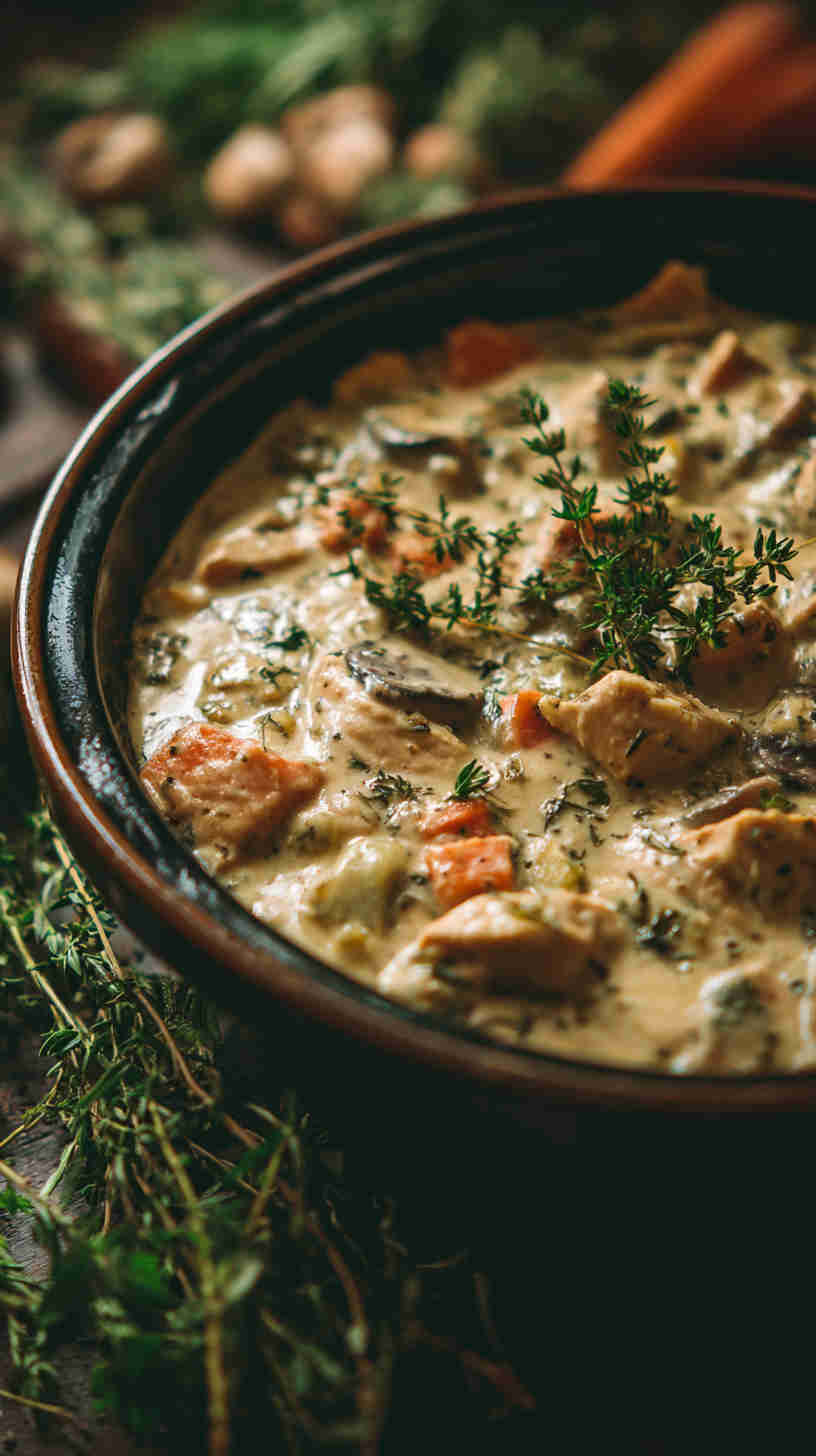 Crockpot Chicken Pot Pie Filling