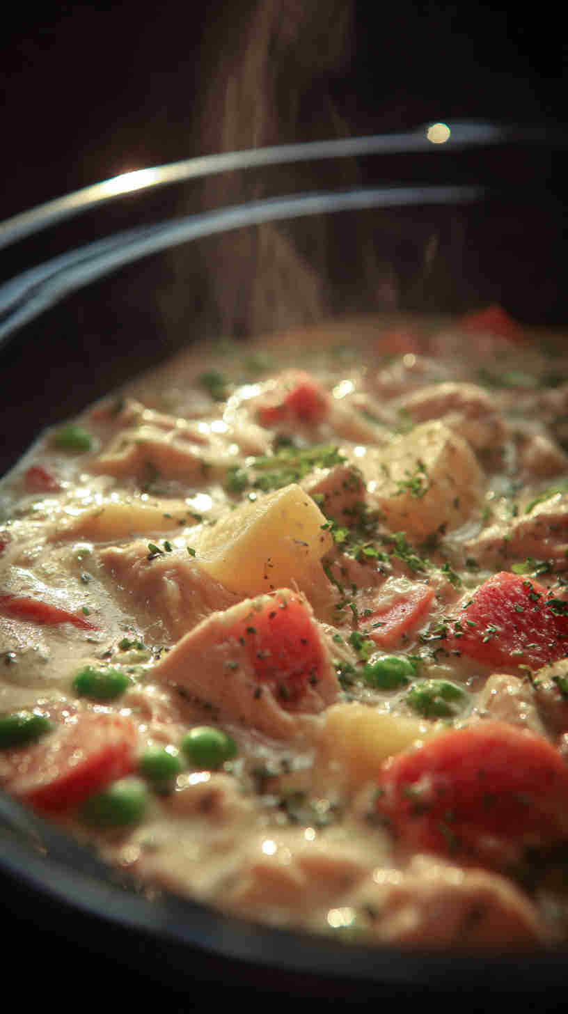 Crockpot Chicken Pot Pie Filling