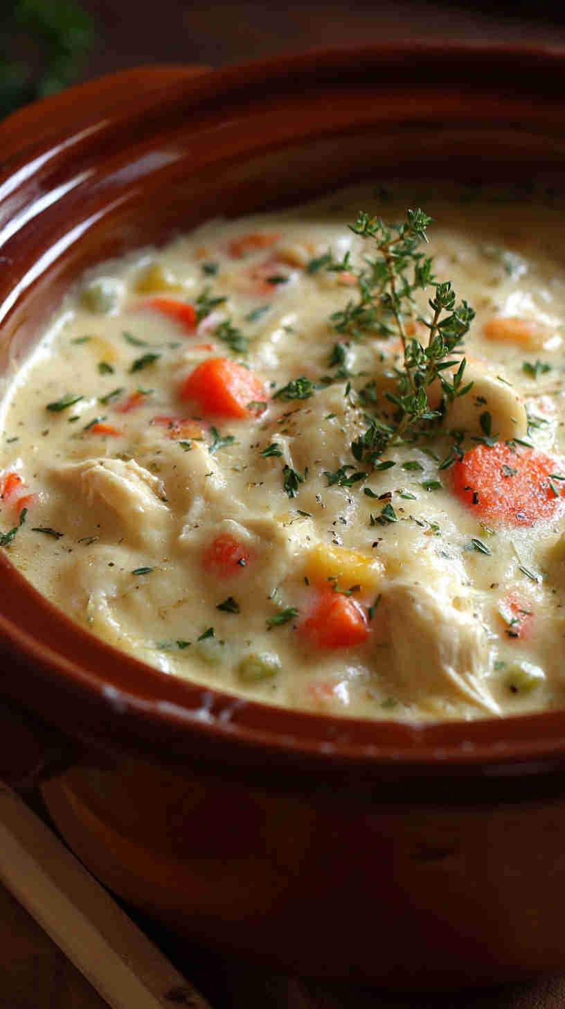 Crockpot Chicken Pot Pie Filling