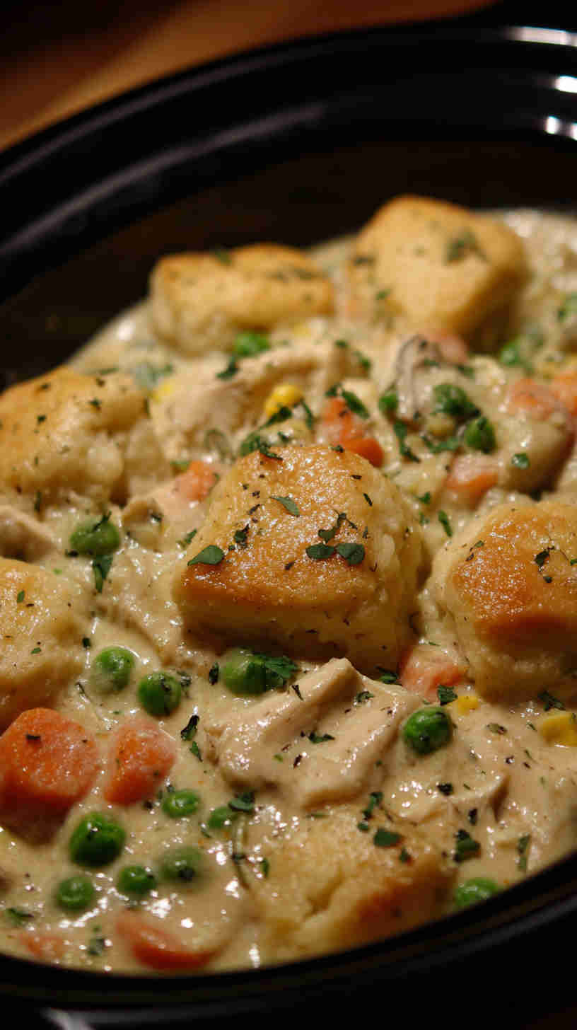 Crockpot Chicken Pot Pie Filling