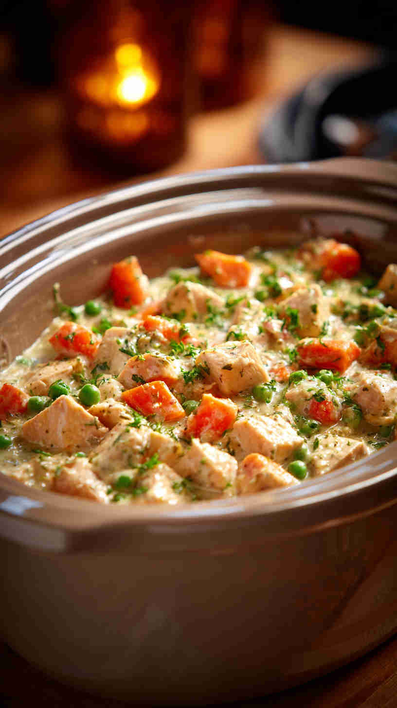 Crockpot Chicken Pot Pie Filling