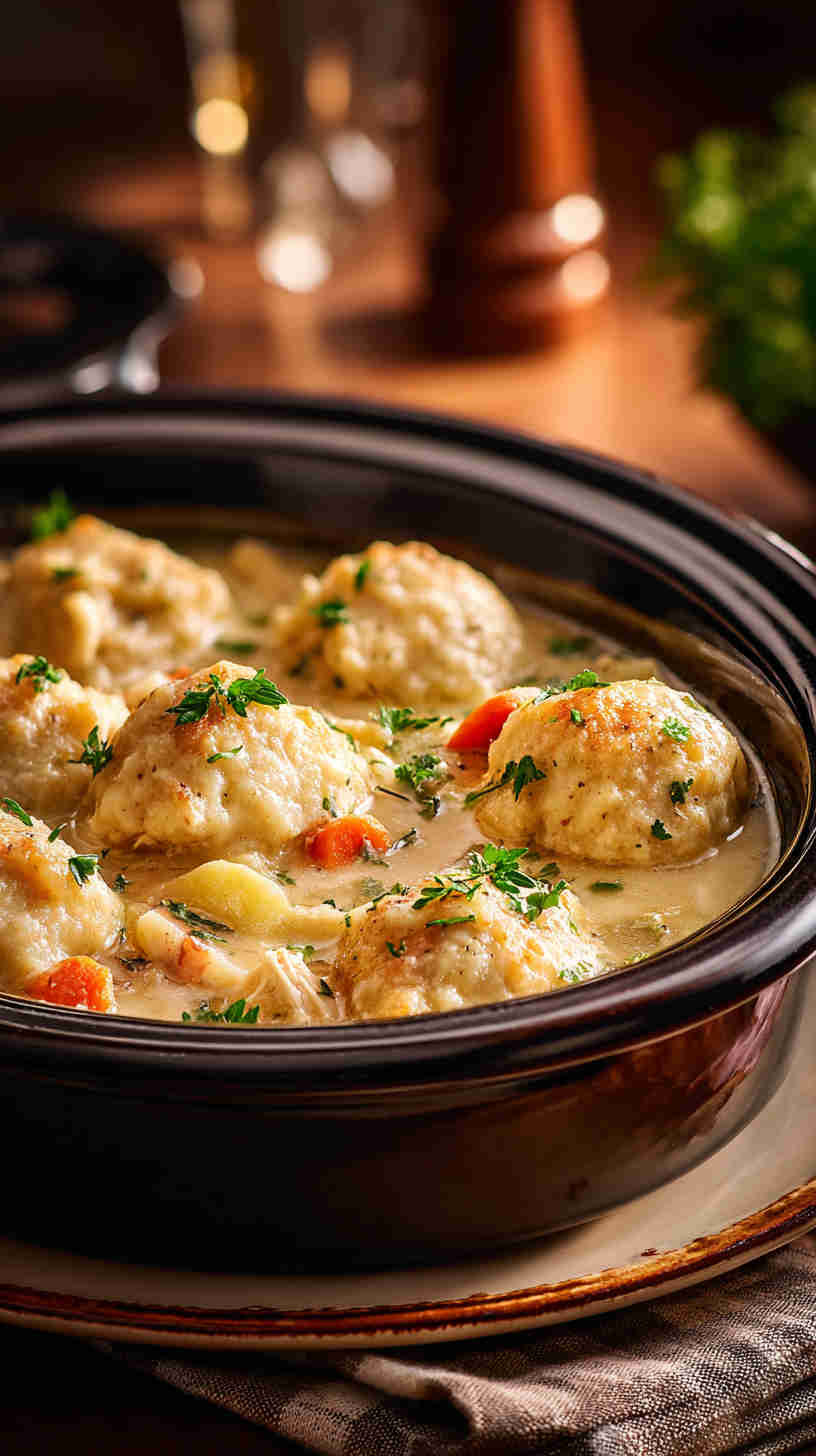 Crockpot Chicken and Dumplings