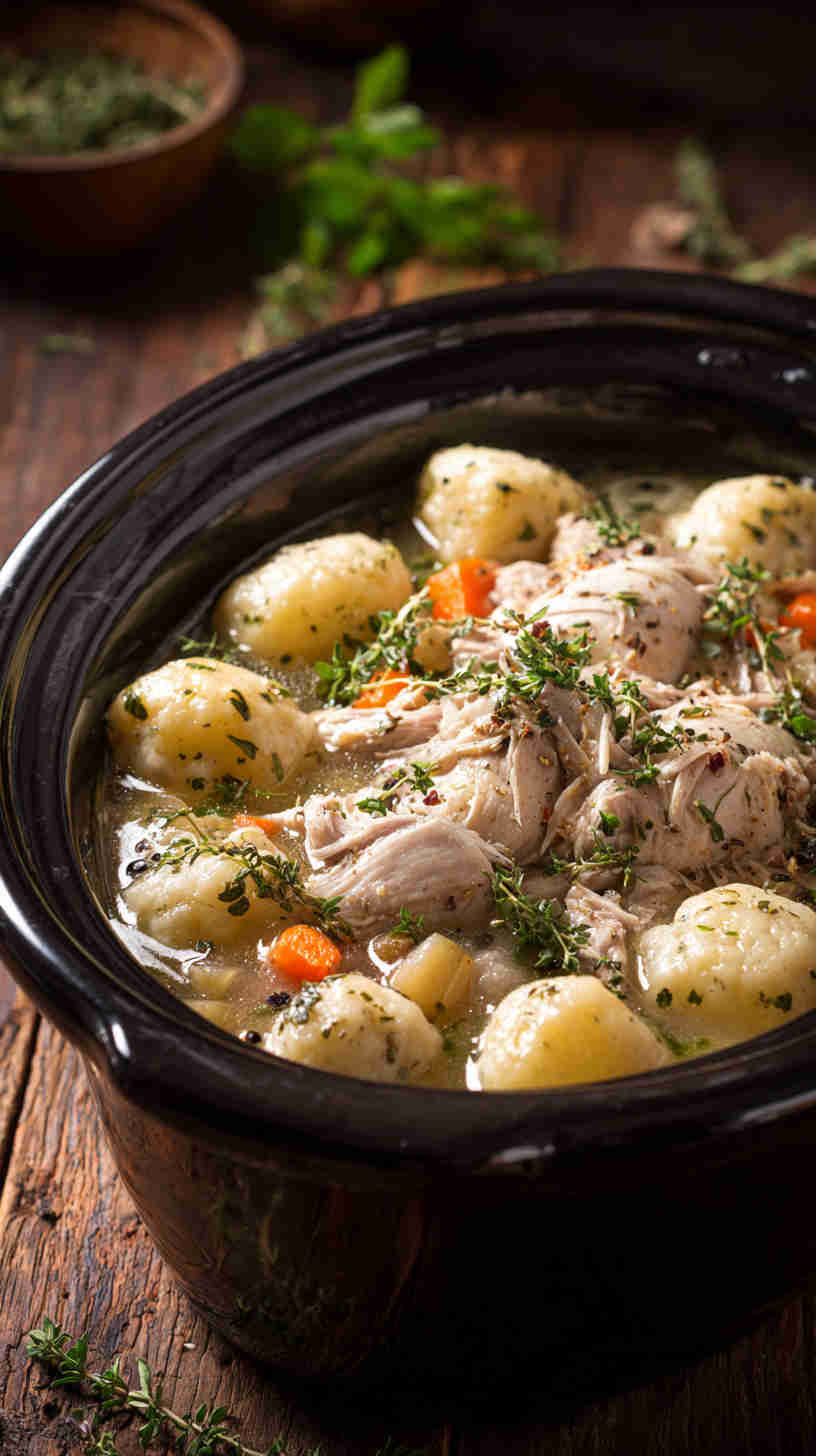 Crockpot Chicken and Dumplings