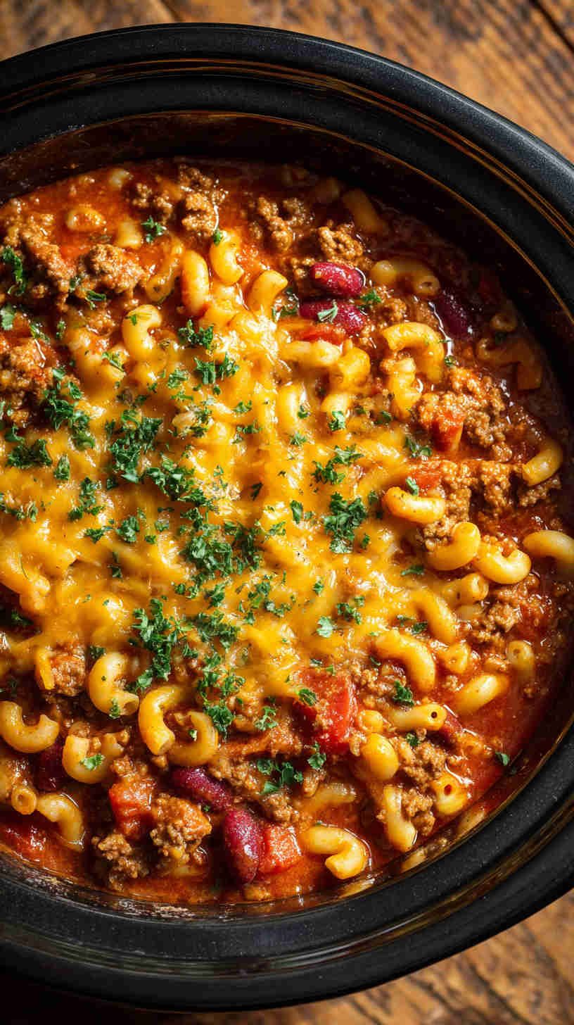 Crockpot Chili Mac