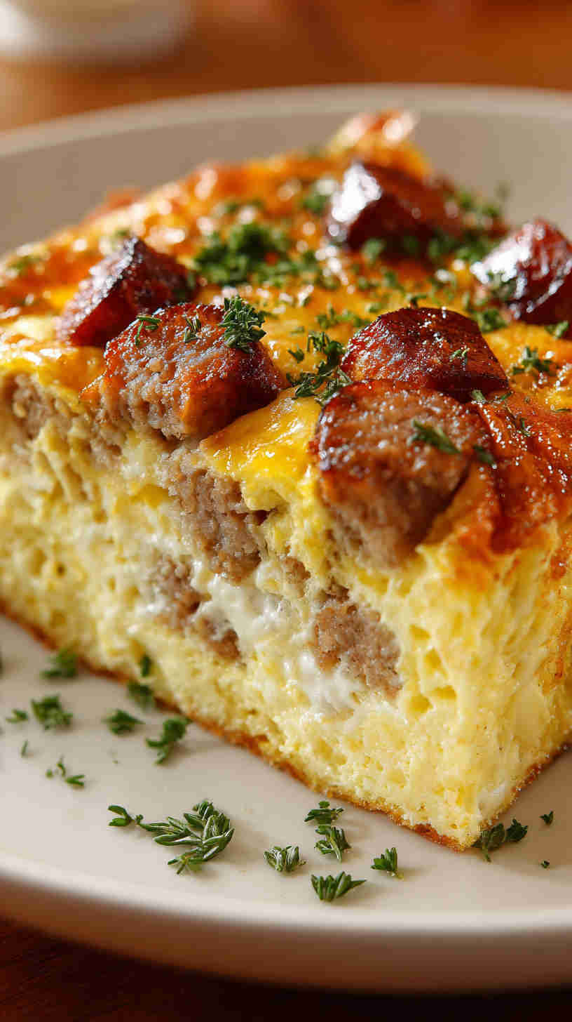 Crockpot Chorizo and Pepper Jack Breakfast Casserole