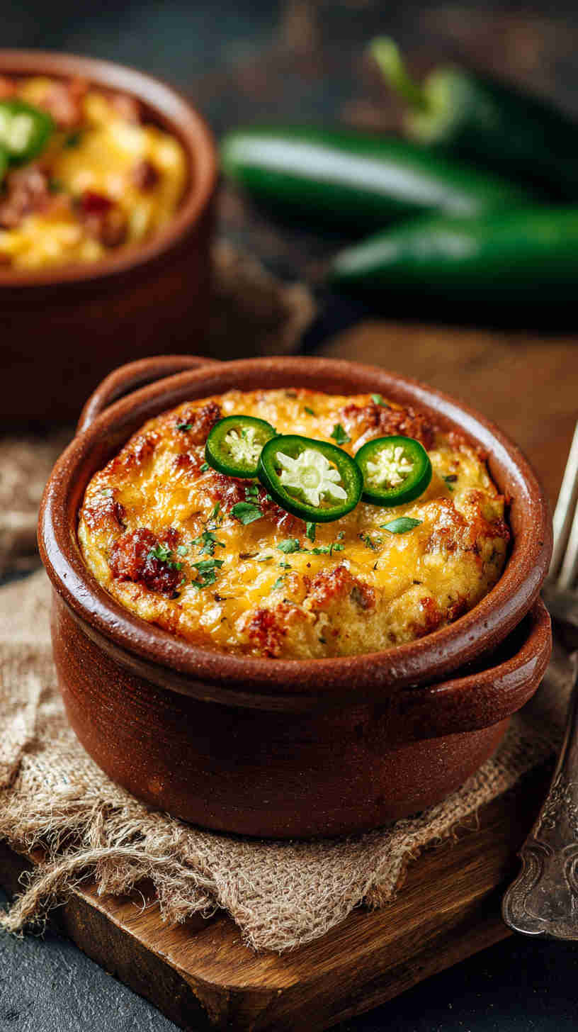 Crockpot Chorizo and Pepper Jack Breakfast Casserole