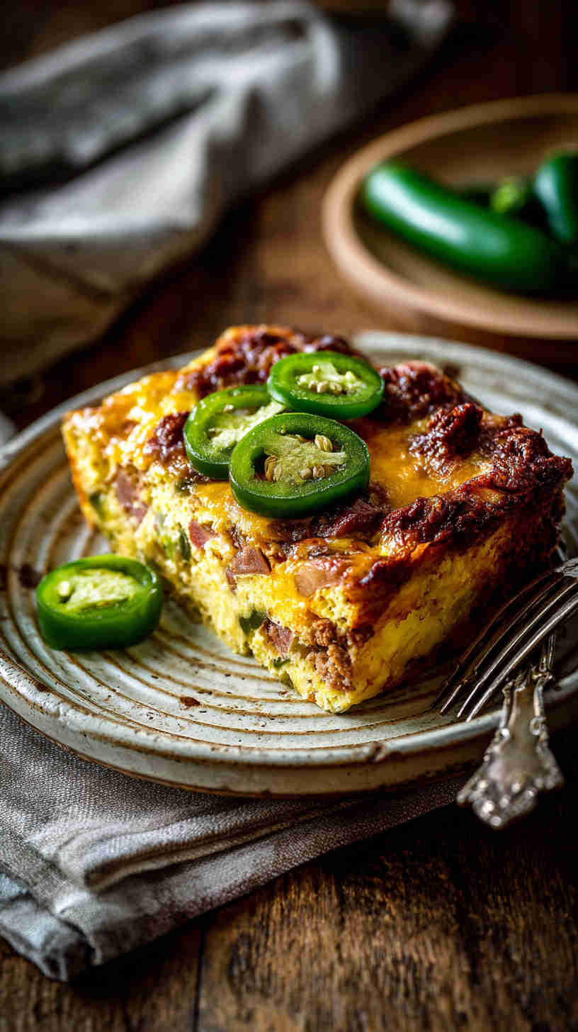 Crockpot Chorizo and Pepper Jack Breakfast Casserole