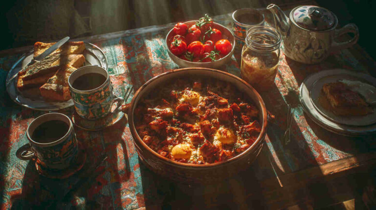 Crockpot Chorizo and Pepper Jack Breakfast Casserole