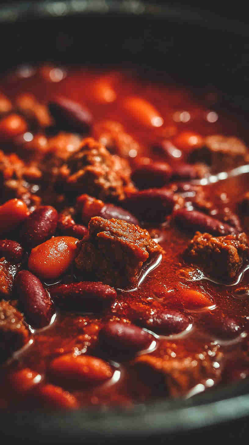 Crockpot Classic Beef and Bean Chili