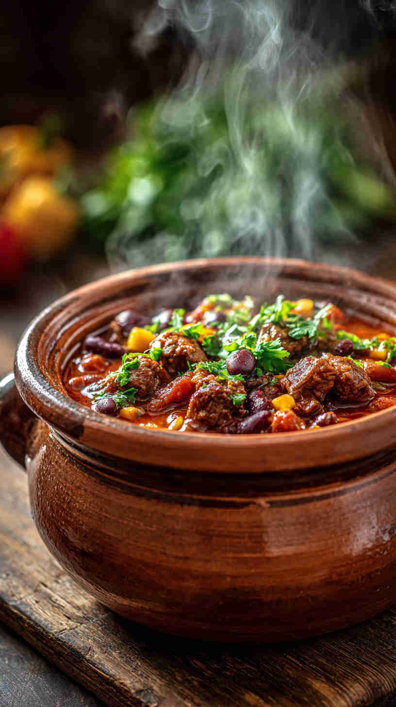 Crockpot Classic Beef and Bean Chili