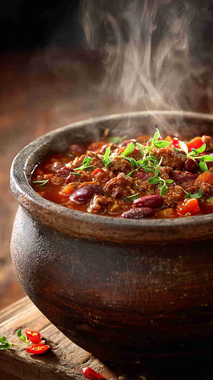 Crockpot Classic Beef and Bean Chili