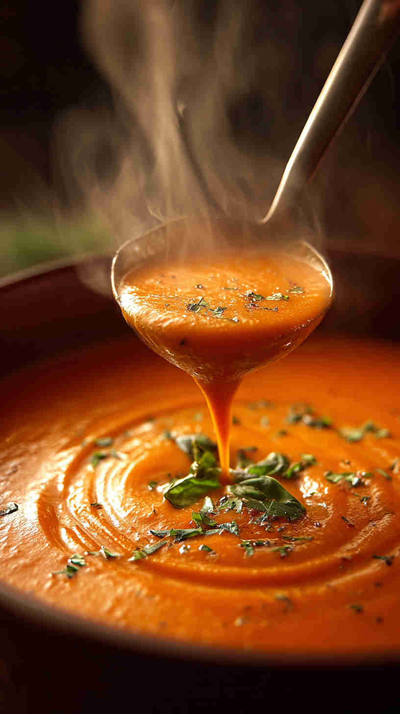 Crockpot Creamy Tomato Basil Soup
