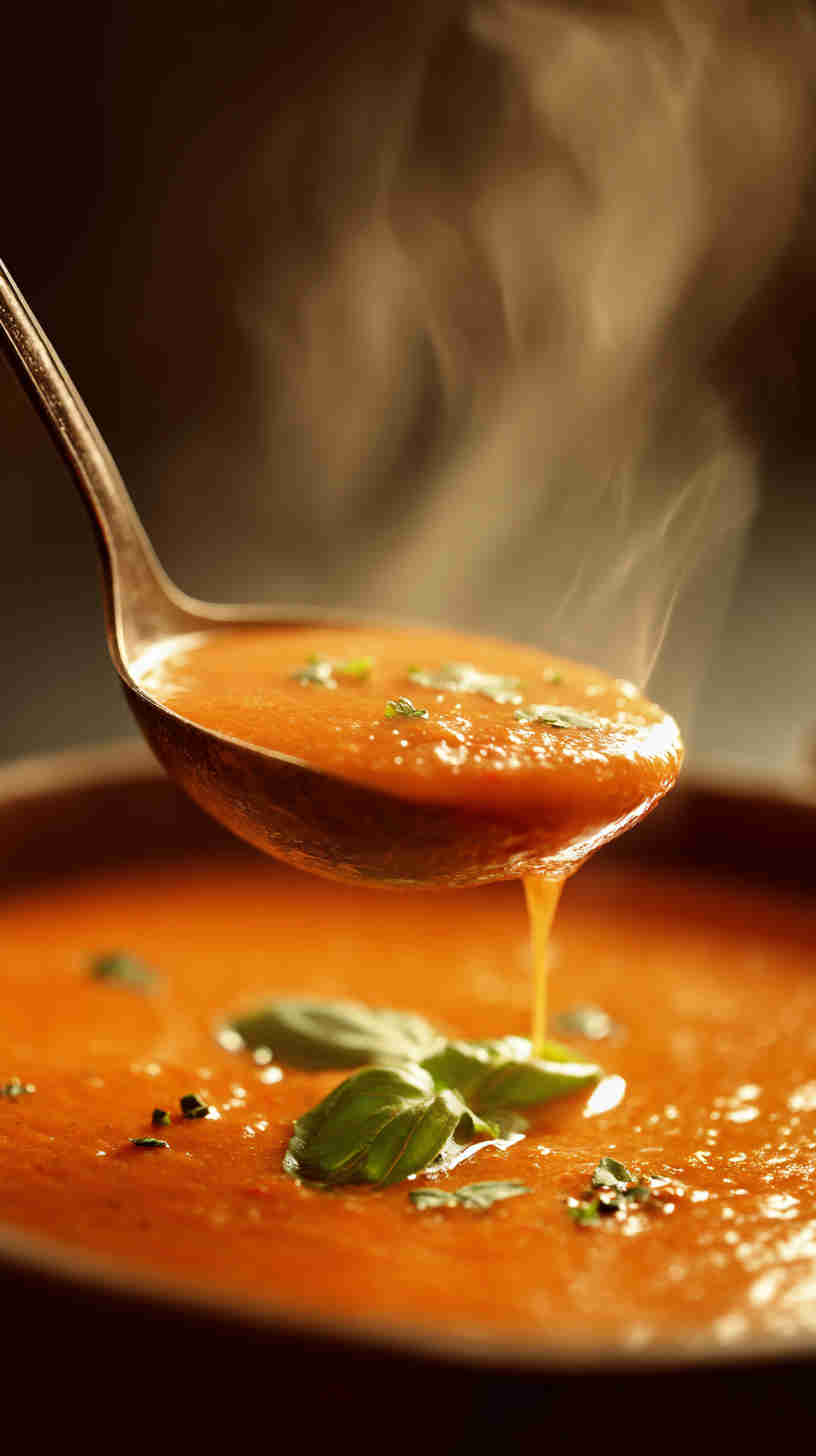 Crockpot Creamy Tomato Basil Soup