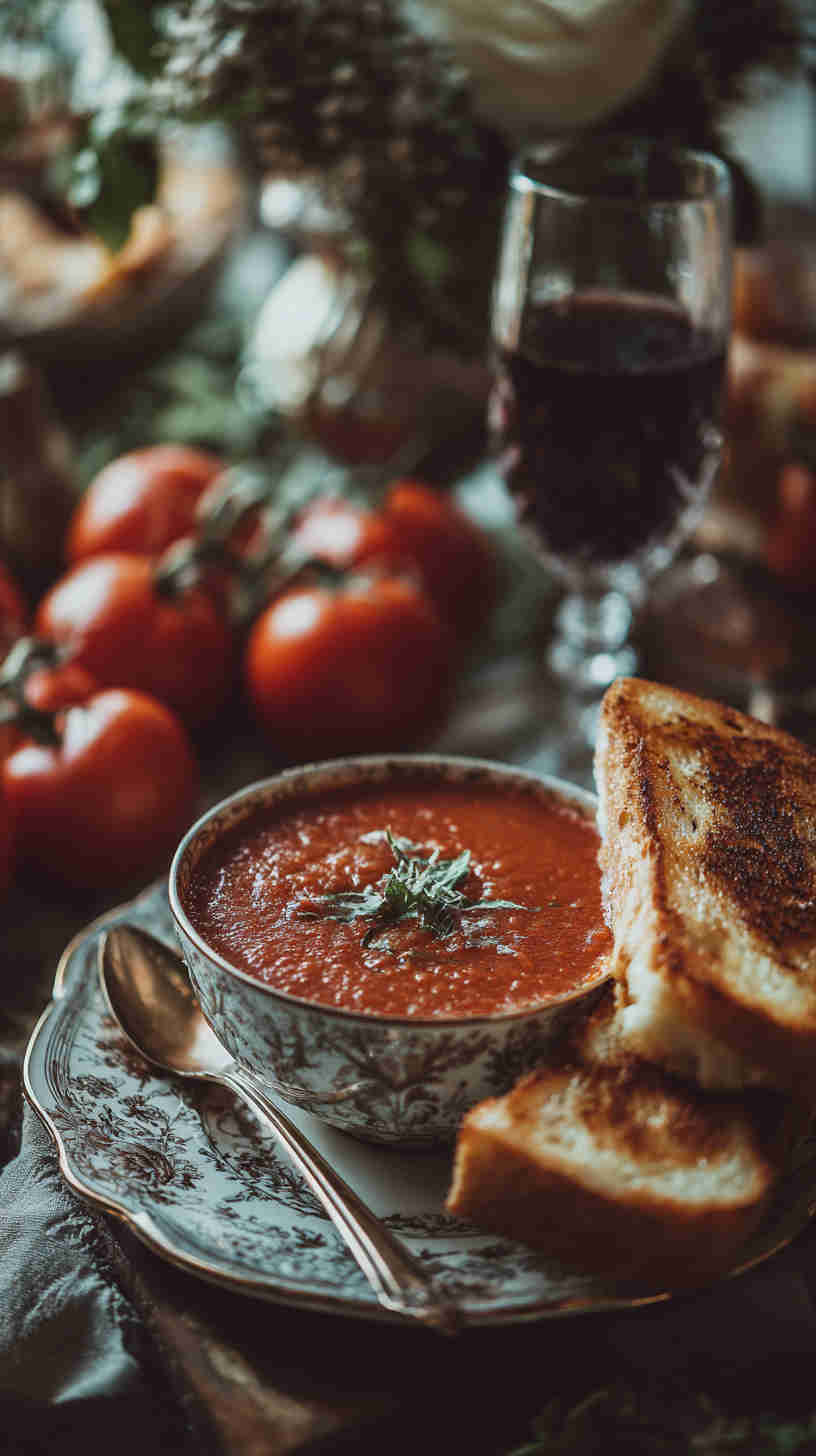 Crockpot Creamy Tomato Basil Soup