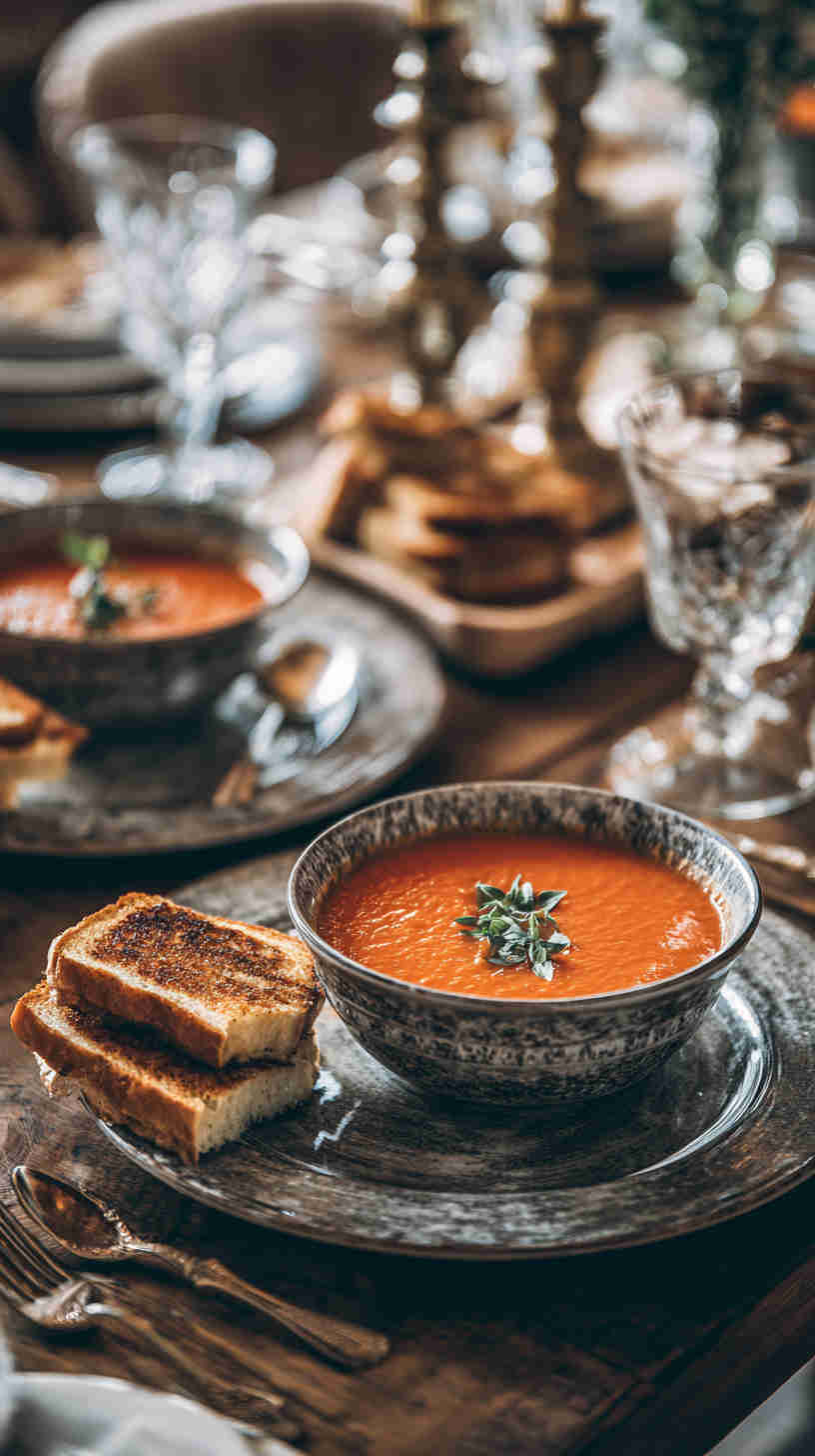 Crockpot Creamy Tomato Basil Soup