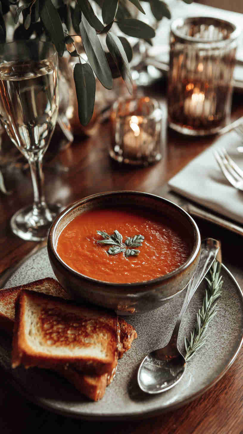 Crockpot Creamy Tomato Basil Soup