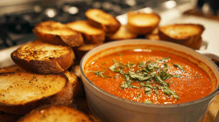 Crockpot Creamy Tomato Basil Soup