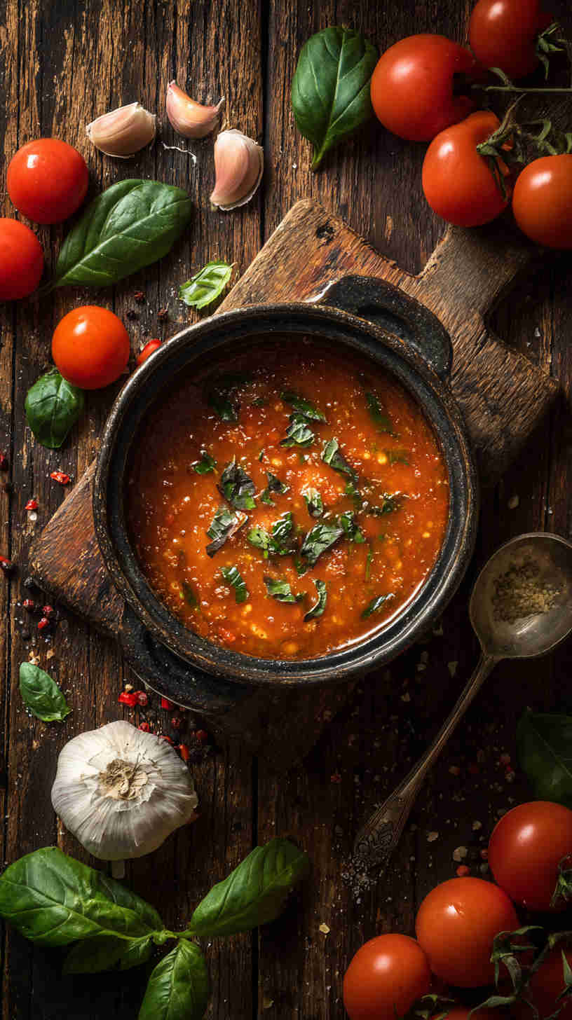 Crockpot Creamy Tomato Basil Soup