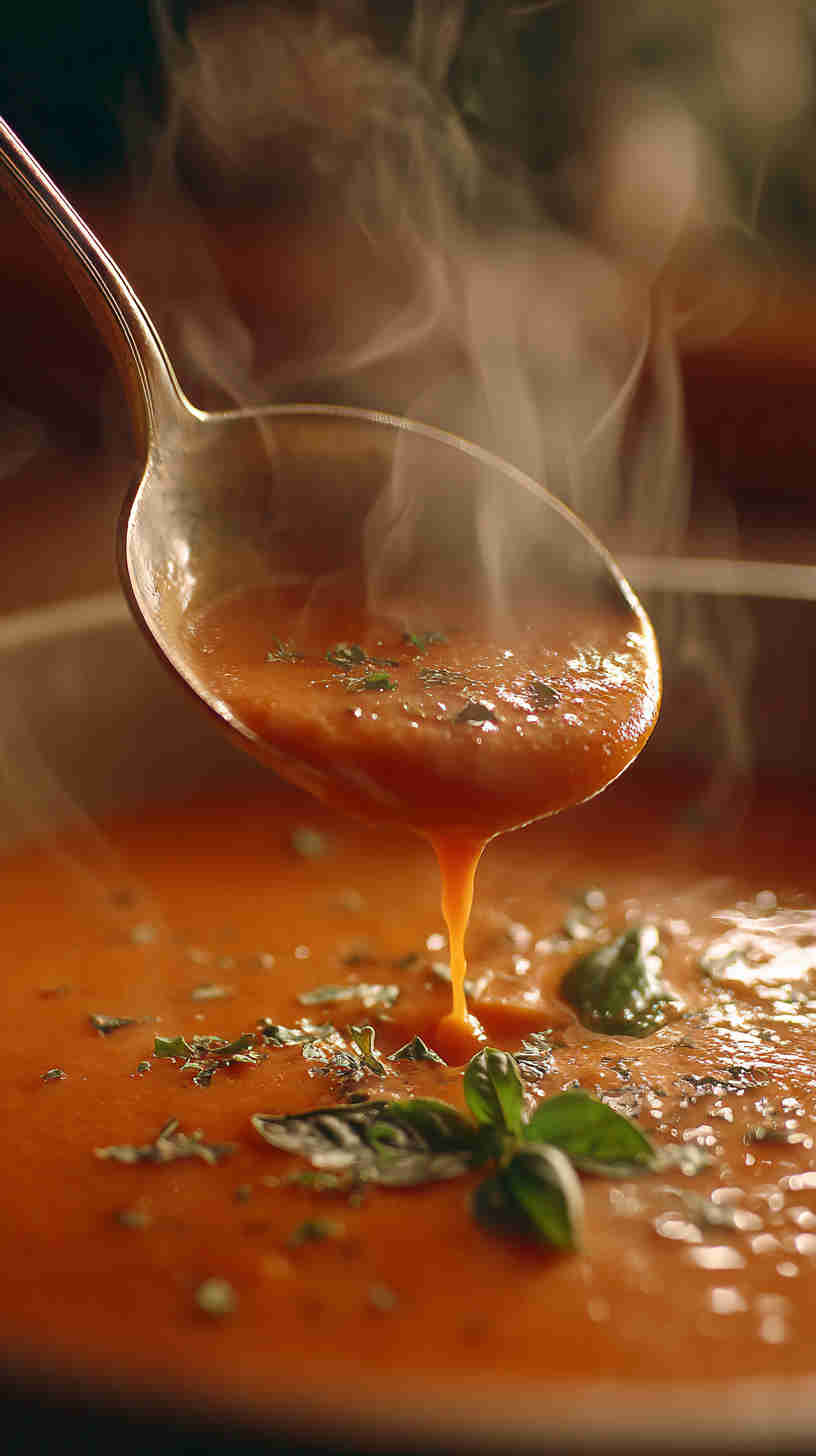 Crockpot Creamy Tomato Basil Soup