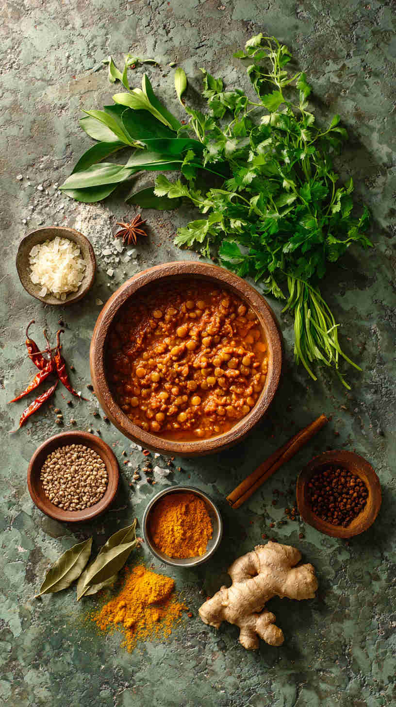 Crockpot Curried Lentils with Rice