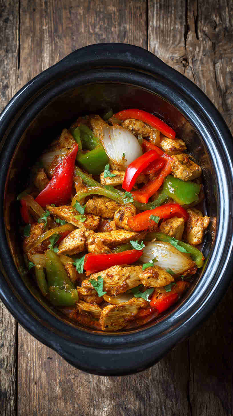 Crockpot Fajita-Style Chicken