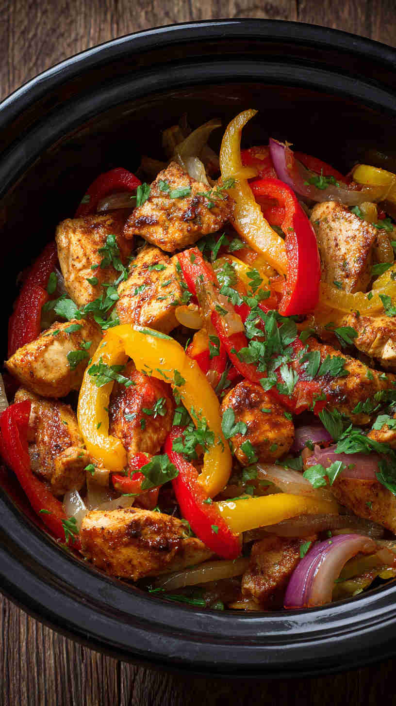 Crockpot Fajita-Style Chicken